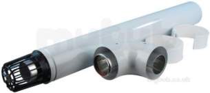 Vokera Domestic Gas Boilers -  Vokera Uni-flue Std Horiz Flue Kit