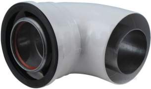 Vokera Domestic Gas Boilers -  Vokera 415 Na 90 Degree Flue Elbow