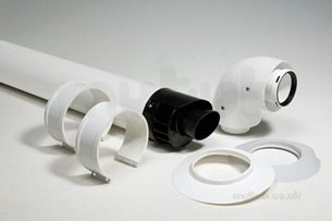 Vokera Domestic Gas Boilers -  Vokera 29450120 Na Fixed Length Horizontal Flue Kit