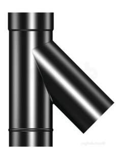 Flamco Brefco Supaflue Vit Enamel Flue -  Brefco Mt Blk 135 Deg Tee Ve 4 Sfat 40mb