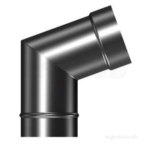 Flamco Brefco Supaflue Vit Enamel Flue -  Brefco Mt Blk 110 Bend No Door Ve 4