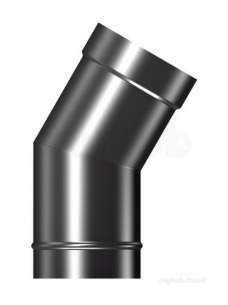 Flamco Brefco Supaflue Vit Enamel Flue -  Brefco Mt Blk 150 Bend No Door Ve 5