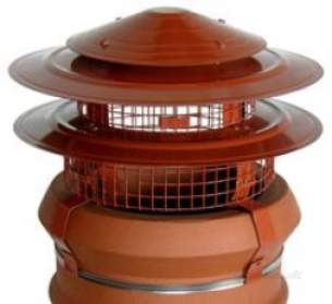 Flue Terminals and Cowls -  Midtec Mfe Bonnet Cowl-brown Finish