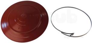 Flue Terminals and Cowls -  Midtec Mid Capper Rain Top Brown Finish
