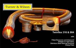 Turner and Wilson Flueliner and Packs -  T And W Multifuel Twinflex 316 Pack 6 Inch 10m