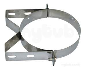 SFL Smw Sm Smz Chimney Flue -  Common Wall Band Galv Steel 125mm