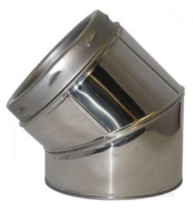 SFL Smw Sm Smz Chimney Flue -  Sfl Smw 10 Inch 15deg Elbow 0231410