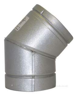 SFL Ils Twinwall Flue System -  Sfl Ils 100mm X 45deg Elbow 0902404