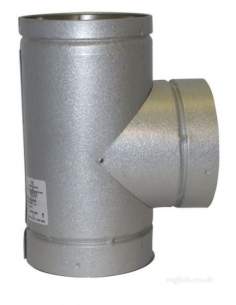 SFL Ils Twinwall Flue System -  Sfl Ils 100mm X 90 Degree Tee 0904304