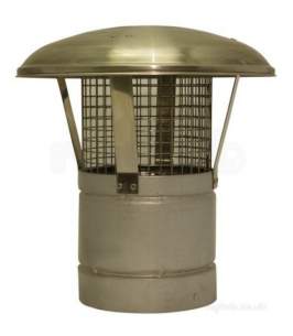 SFL Ils Twinwall Flue System -  Sfl Ils 100mm Raincap W/mesh 0907404