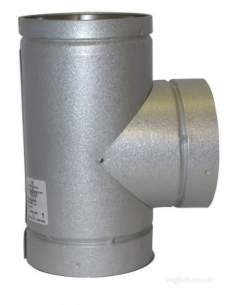 SFL Ils Twinwall Flue System -  Sfl Ils 150mm X 90 Degree Tee 0904306