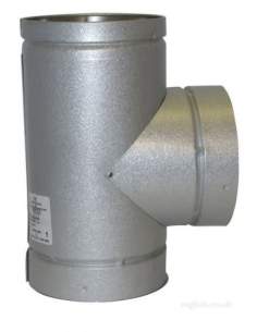 SFL Ils Twinwall Flue System -  Sfl Ils 125mm X 90 Degree Tee 0904305