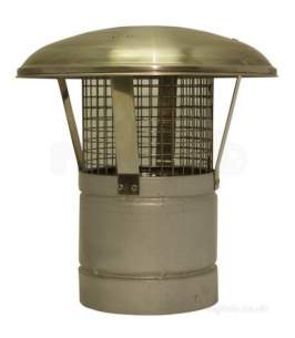 SFL Ils Twinwall Flue System -  Sfl Ils 125mm Raincap W/mesh 0907405