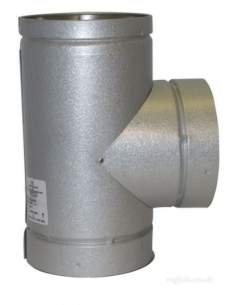SFL Il Zalutite Chimney Flue -  Sfl Il 4 Inch 90d Equal Tee I/c 0424304