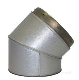 SFL Qc Chimney Flue -  Sfl Qc 7 Inch 45d Fixed Elbow 0822207