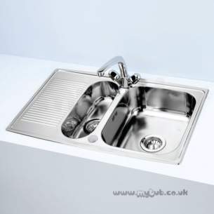 Armitage Shanks Commercial Sanitaryware -  Armitage Shanks Sandringham Inset 1.5b S/steel Sink S0130my Pack