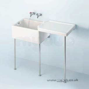 Armitage Shanks Commercial Sanitaryware -  Armitage Shanks Belfast S9250my 650mm Ss Legs And 405mm Bearers Pair