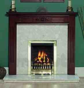 Be Modern Fire Surrounds -  48 Inch Oxford Mantel Medium Mahogany