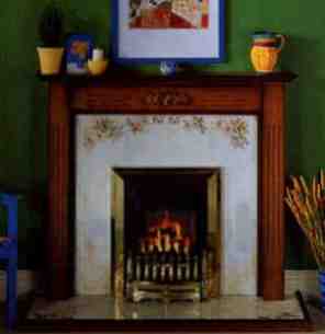 Be Modern Fire Surrounds -  48 Inch Oxford Mantel Vintage Honey Oak