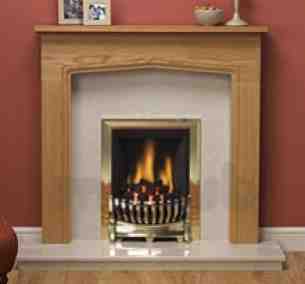 Be Modern Fire Surrounds -  46 Inch Tudor Mantel Natural Oak