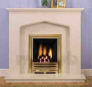 Be Modern Fire Surrounds -  46 Inch Shelby M/marble Surround Pearl Stone