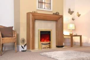 Flavel Celsi Electric Fires -  Celsi 16 Inch Traditional Inset Modern Brss