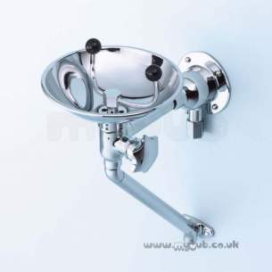 Armitage Shanks Commercial Brassware -  Armitage Shanks S5445 Wall Mounted Eyewash Fountain Cp