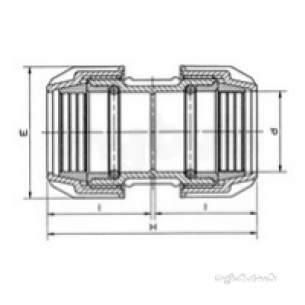 Plasson Agrifit -  Plasson Agrifit Coupling 40-40 14010