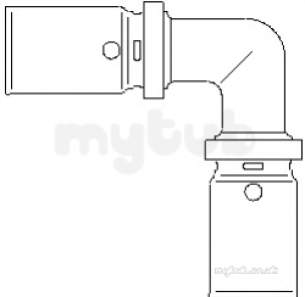 Oventrop Industrial Valves and Actuators -  Press Fitting 32mm X 32mm 1512849ni
