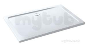 Eastbrook Showers -  Volente 900x800 Abs Stone Resin Tray Wh