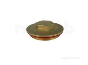 Immersion Heaters and Cylinder Accessories -  Midland Brass 2.1/4 Inch Immersion Heater Plug Plus Washer