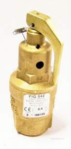 Nabic Safety Valves -  Nabic Safety Valve Fig 542 25mm 3.4 Bar