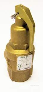 Nabic Safety Valves -  Nabic Safety Valve Fig 542 25mm 3.0 Bar