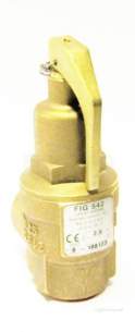 Nabic Safety Valves -  Nabic Safety Valve Fig 542 25mm 2.5 Bar