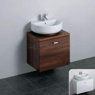 Ideal Standard Concept Furniture -  Ideal Standard Concept E6447uh W/h 500 S/a Unit Oak/wh