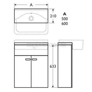 Ideal Standard Concept Furniture -  Ideal Standard Concept E6458wg W/h 500 Basin Gl Wh