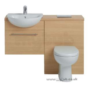 Ideal Standard Create Furniture -  Ideal Standard Create E3307 600mm Wc Unit Oak E3307ga