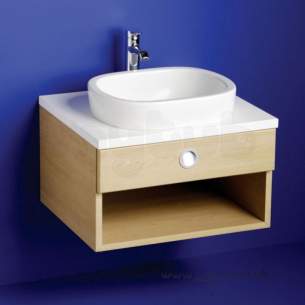 Ideal Standard Jasper Morrison Furniture -  Ideal Standard J/morrison 650 Wall Hung V.basin Unit E/oak E6359ra