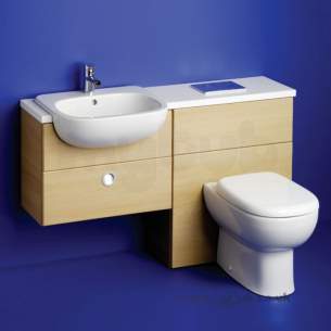 Ideal Standard Jasper Morrison Furniture -  Ideal Standard Jasper Morrison 650 Wall Hung S/c Top Unit E/oak E6357ra