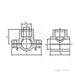 Plasson Fittings -  140 X 2 Plasson S/out Sad 16076 16076n60