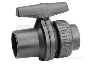 Georg Fischer Economy Ball Valves -  Georg Fischer Upvc Ball Valve 354 Epdm Iso 20 161354002