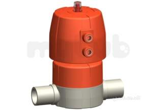 Georg Fischer Actuated Valves -  Georg Fischer Pa Diaphragm Valve 10 Pp Ptfe W Fsc 32