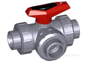 Georg Fischer Upvc Valves and Spares -  Georg Fischer Abs 543 L-port B/valve Epdm Z 1.1/2