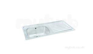 Carron Trade Sinks -  Unisink Single Tap Single Bowl Kitchen Sink With Right Hand Drainer