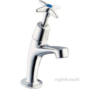 Deva Sink Tap Cross-top 183x Chrome Plated Pair