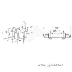 Armitage Grips Levers and Wastes -  Armitage Shanks Multi System S6700 Shower Mixer Brckt Sc