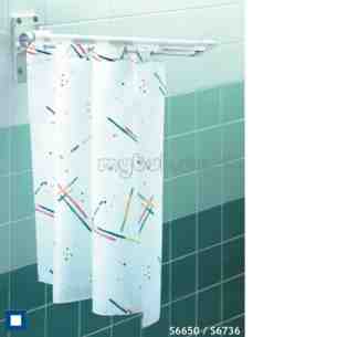 Armitage Grips Levers and Wastes -  Armitage Shanks Multi System S6736 Shower Curtain Wh