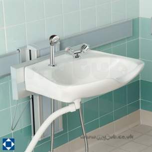 Armitage Grips Levers and Wastes -  Armitage Shanks Multi System S6680 Basin Bracket Sc