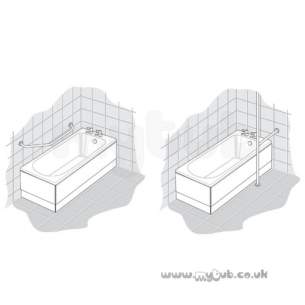 Armitage Shanks Commercial Sanitaryware -  Armitage Shanks Contour 21 Vertical Support Bracket S647036