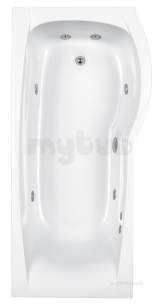 Eastbrook Baths -  Eastbrook Delta 1600 Right Hand 5mm C-lenda Whirlpool Sy1